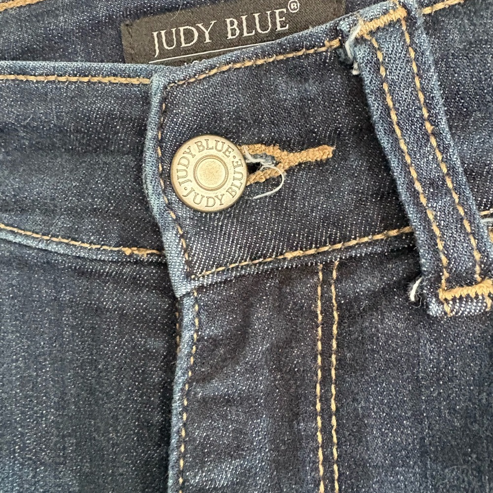 Judy Blue Dark Blue Flare Jeans - Picture 11 of 13